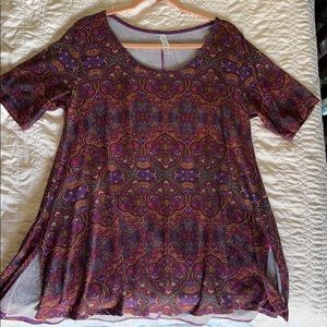 Lularoe Burgundy Perfect Tee L